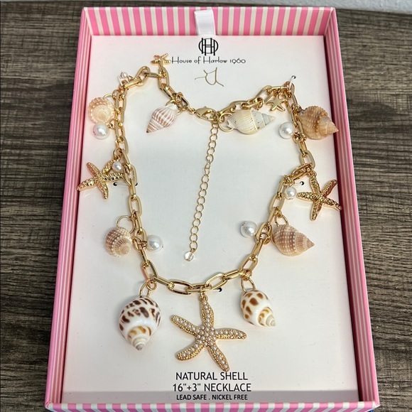 House of Harlow 1960 | Seashell/Starfish Charm Necklace & Bracelet - Picture 3 of 11